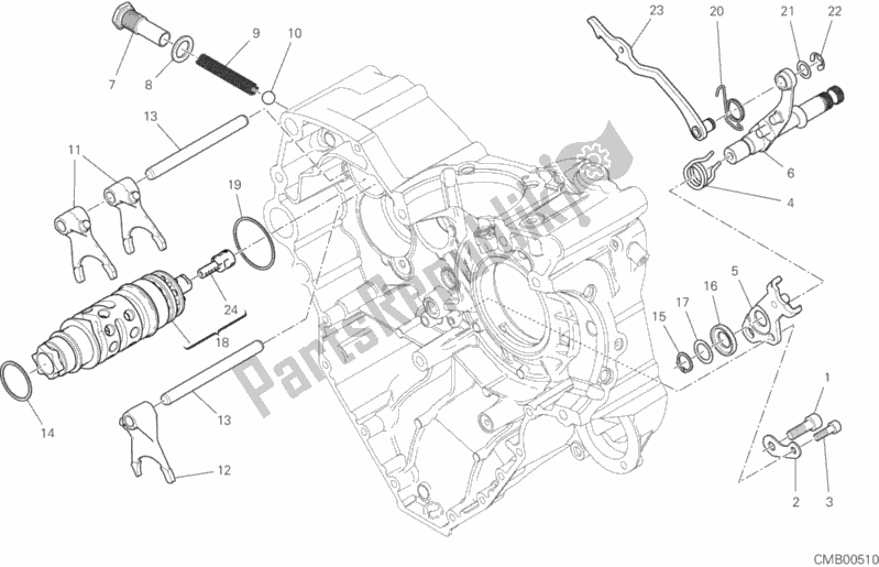 Alle onderdelen voor de Schakelmechanisme van de Ducati Multistrada 1260 S D-air 2020